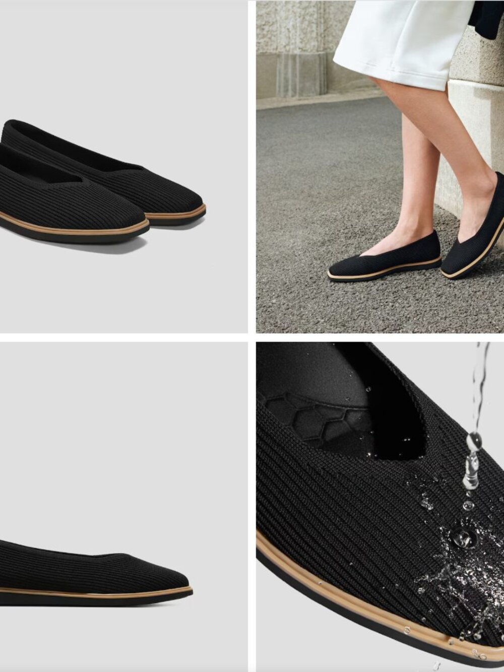 Square-Toe All-Day Standing Flats (Mabel) - Picture 3 of 4